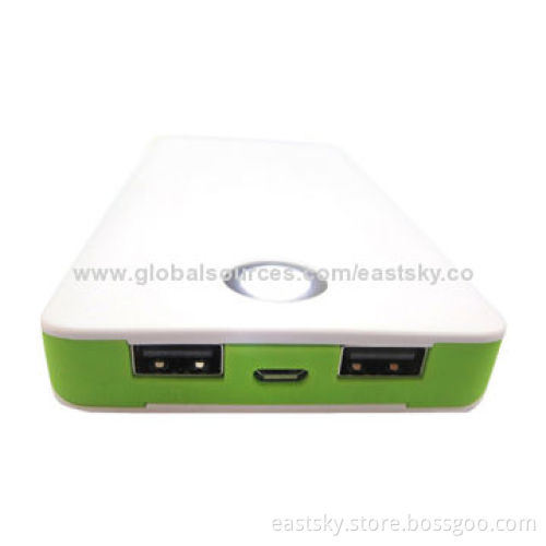 Promotional Slim 8000mAh Charger for iPhone/iPod/Digital Camera/Mobile Phones/MP3/MP4/GPS, CompactNew